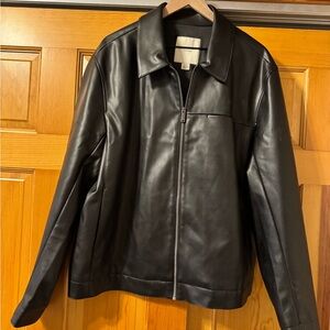 Calvin Klein Black Faux Leather Jacket